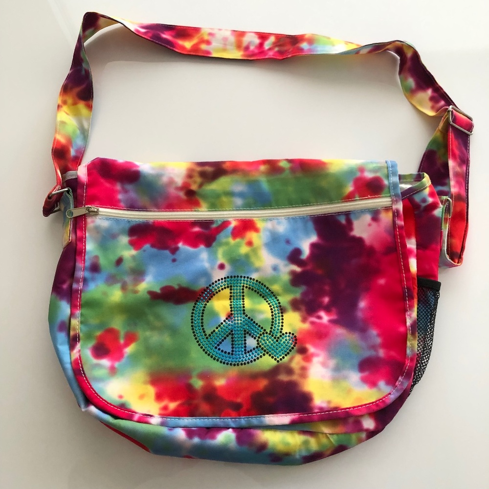 Undeebandz Tie-dye messenger style bag